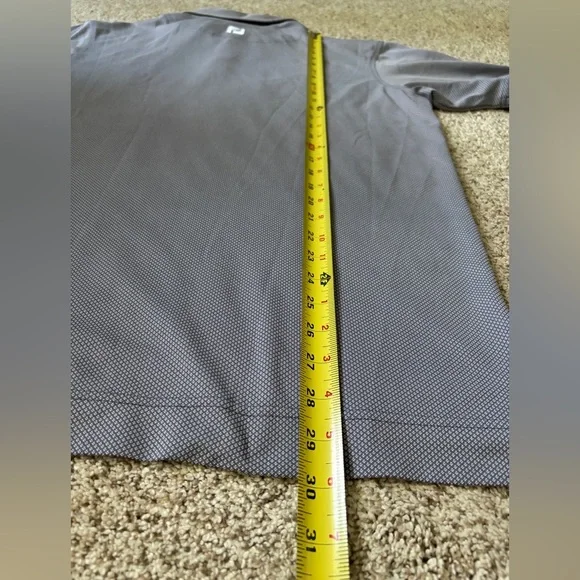 Foot Joy FJ Mens Golf Polo Shirt Size Medium Gray  Short‎ Sleeve - Picture 9 of 9